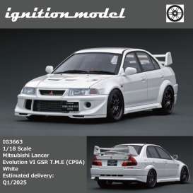 Mitsubishi  - Lancer Evolution VI GSR T.M.E  white - 1:18 - Ignition - IG3663 - IG3663 | The Diecast Company