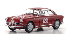 Alfa Romeo  - Giulietta SV 1956 red - 1:18 - Kyosho - 08957A - kyo08957A | The Diecast Company