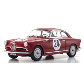 Alfa Romeo  - Giulietta SV 1958 red - 1:18 - Kyosho - 08957B - kyo08957B | The Diecast Company