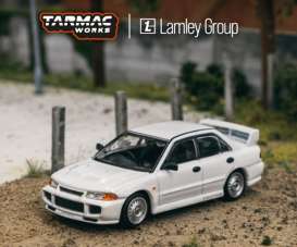 Mitsubishi  - Lancer RS Evolution III white - 1:64 - Tarmac - T64G-050-RS - TC-T64G-050-RS | The Diecast Company