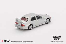 Mercedes Benz  - 190E 1989 silver - 1:64 - Mini GT - 00852-L - MGT00852lhd | The Diecast Company