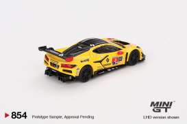 Chevrolet  - corvette Z06 2024 yellow/black - 1:64 - Mini GT - 00854-L - MGT00854lhd | The Diecast Company