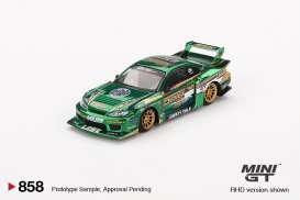 Nissan  - Silvia 2024 green - 1:64 - Mini GT - 00858-R - MGT00858rhd | The Diecast Company