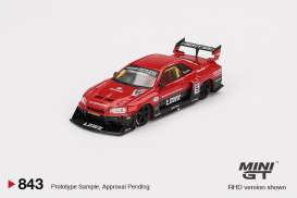 Nissan  - Skyline 2024 red/black - 1:64 - Mini GT - 00843-R - MGT00843rhd | The Diecast Company