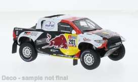 Toyota  - GR DKR Hilux T 2022 black/red/white/yellow - 1:43 - IXO Models - ram927 - ixram927 | The Diecast Company