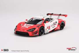 McLaren  - 720S 2024 red/white - 1:18 - Top Speed - TS0583 - TS0583 | The Diecast Company