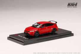 Honda  - Civic red - 1:64 - Hobby Japan - HJ643063R - HJ643063R | The Diecast Company