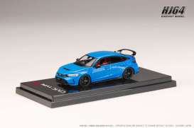 Honda  - Civic blue - 1:64 - Hobby Japan - HJ643063BL - HJ643063BL | The Diecast Company