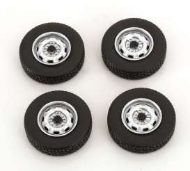 Wheels & tires Rims & tires - black/red - 1:18 - KK - Scale - acc024 - kkdcacc024 | The Diecast Company