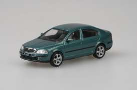 Skoda  - Octavia II 2004 green - 1:43 - Abrex - 143AB-001Q - ab143AB-001Q | The Diecast Company