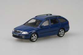 Skoda  - Octavia II Combi 2004 blue dynamic - 1:43 - Abrex - 143AB-002L - ab143AB-002L | The Diecast Company