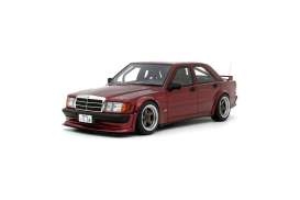 Mercedes Benz  - 190E 2016 red - 1:18 - OttOmobile Miniatures - OT1083 - otto1083 | The Diecast Company