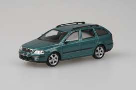 Skoda  - Octavia II Combi 2004 green island metallic - 1:43 - Abrex - 143AB-002Q - ab143AB-002Q | The Diecast Company