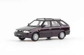 Skoda  - Felicia FL Combi 1998 purple metallic - 1:43 - Abrex - 143ABS-730JD - ab143ABS-730JD | The Diecast Company