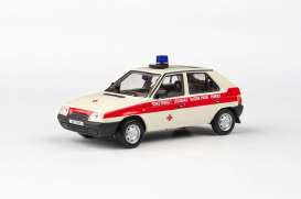 Skoda  - Favorit 136L 1988 white/red - 1:43 - Abrex - 143ABSX-708XO2 - ab143ABSX-708XO2 | The Diecast Company