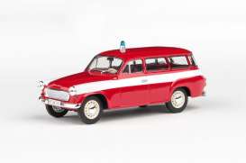 Skoda  - 1202 1964 red/white - 1:43 - Abrex - 143ABSX-728XL1 - ab143ABSX-728XL1 | The Diecast Company