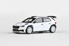 Skoda  - Fabia IV RS 2022 white - 1:43 - Abrex - 143XAB-607E - ab143XAB-607E | The Diecast Company