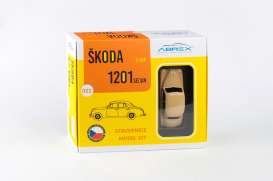 Skoda  - 1201 1956 beige - 1:43 - Abrex - 143SABSX-711XDYP - ab143SABSX-711XDYP | The Diecast Company