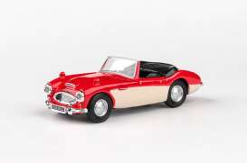 Austin Healey  - Open Top red/cream - 1:43 - Abrex - C251PND-4-16250 - abC251PND-4-16250 | The Diecast Company