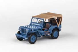 Military Vehicles  - blue/sandy - 1:43 - Abrex - C455-4-91840 - abC455-4-91840 | The Diecast Company