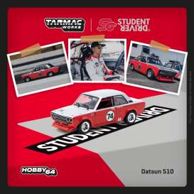 Datsun  - 510 2023 red/white - 1:64 - Tarmac - T64-052-SD - TC-T64-052-SD | The Diecast Company