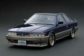 Nissan  - Leopard 3.0 Ultima (F31) blue/silver - 1:18 - Ignition - IG3701 - IG3701 | The Diecast Company