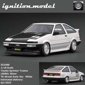 Toyota  - Sprinter Trueno white/black - 1:18 - Ignition - IG3488 - IG3488 | The Diecast Company