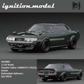 Toyota  - Celica 1600 GTV (TA22) green - 1:18 - Ignition - IG3685 - IG3685 | The Diecast Company