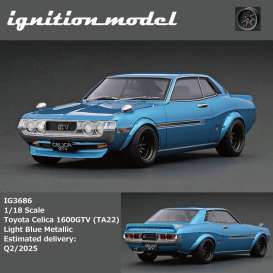 Toyota  - Celica 1600 GTV (TA22) blue - 1:18 - Ignition - IG3686 - IG3686 | The Diecast Company