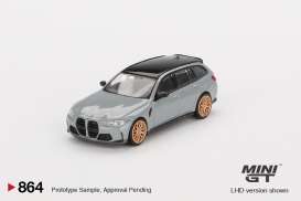 BMW  - M3 Touring (G81) 2024 grey - 1:64 - Mini GT - 00864-L - MGT00864lhd | The Diecast Company