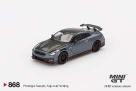 Nissan  - GT-R (R35) Nismo 2024 stealth gray - 1:64 - Mini GT - 00868-R - MGT00868rhd | The Diecast Company