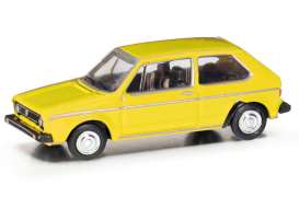 Volkswagen  - Golf I yellow - 1:120 - Herpa - H066600-002 - herpa066600-002 | The Diecast Company