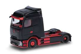 Mercedes Benz  - eActros 600 Procabin 2a black/red - 1:87 - Herpa Trucks - H318211 - herpa318211 | The Diecast Company