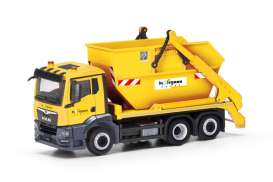 MAN  - TGS NN AK16 yellow - 1:87 - Herpa Trucks - H318433 - herpa318433 | The Diecast Company