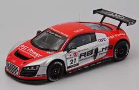 Audi  - R8 2011 red/silver - 1:43 - Ebbro - 44630 - ebb44630 | The Diecast Company