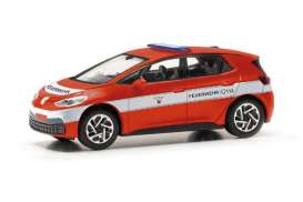 Volkswagen  - ID. 3 red/white - 1:87 - Herpa - H093989 - herpa093989 | The Diecast Company