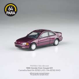 Honda  - civic 1995 red - 1:64 - Para64 - 55763 - pa55763lhd | The Diecast Company