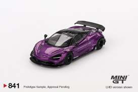 McLaren  - 720S 2020 purple - 1:64 - Mini GT - 00841-L - MGT00841lhd | The Diecast Company