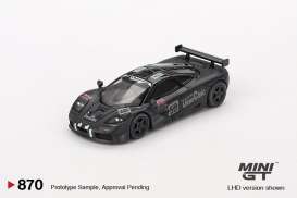 McLaren  - F1 GTR 1995 black - 1:64 - Mini GT - 00870-L - MGT00870lhd | The Diecast Company