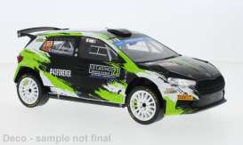 Skoda  - Fabia 2023 black/green/white - 1:18 - IXO Models - RMC155A - ixRMC155A | The Diecast Company