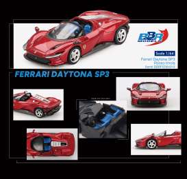 Ferrari  - Daytona SP3 2024 red - 1:64 - BBR - BBRFER64019 - BBRFER64019 | The Diecast Company