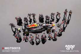 Red Bull Racing   - RB19 Pit Crew Set #11 2023 blue/yellow/red - 1:64 - Mini GT - S0015 - MGTS0015 | The Diecast Company