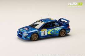 Subaru  - Impreza 1999 blue/yellow - 1:43 - Hobby Japan - HJR431004B - HJR431004B | The Diecast Company