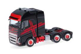 Volvo  - FH GL XL 2020 black/red - 1:87 - Herpa - 318624 - herpa318624 | The Diecast Company