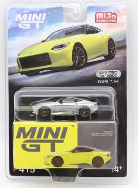 Nissan  - Z Proto 2023 yellow - 1:64 - Mini GT - 00415MJ - MGT00415MJ | The Diecast Company