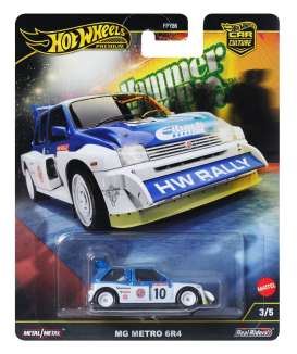 MG  - Metro 6R4 white/blue - 1:64 - Hotwheels - HRW09 - hwmvHRW09 | The Diecast Company