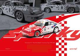 Porsche  - 911 (964) 1992 red/white - 1:64 - Tiny Toys - YO64012 - TinyYO64012 | The Diecast Company