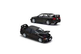 Mitsubishi  - Lancer black - 1:64 - Pop Race Limited - PR640227 - PR640227 | The Diecast Company