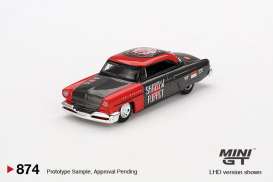 Lincoln  - Capri 1954 black/red - 1:64 - Mini GT - 00874-BL - MGT00874-BL | The Diecast Company