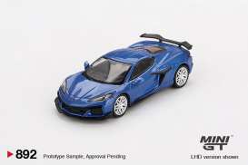 Chevrolet  - Corvette 2023 blue - 1:64 - Mini GT - 00892-L - MGT00892LHD | The Diecast Company